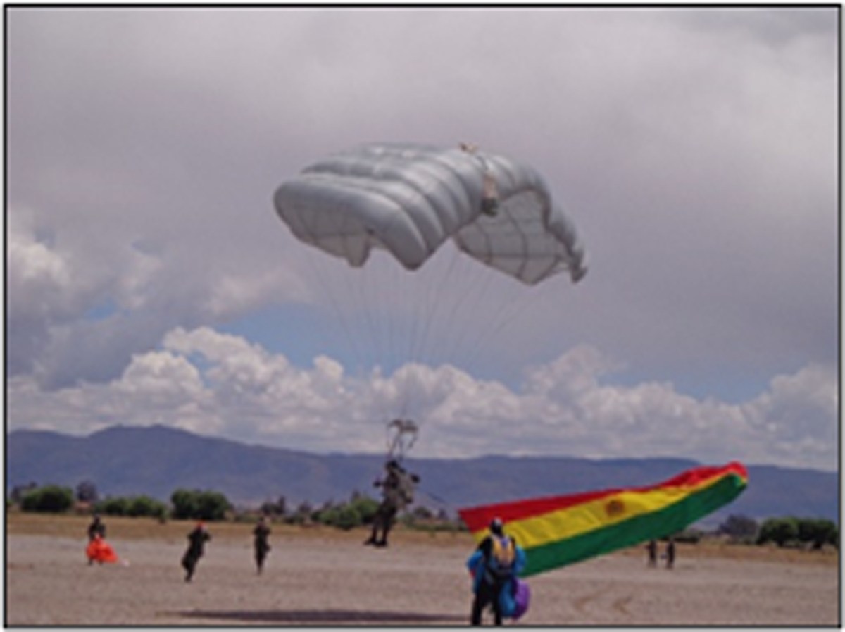 Los héroes paracaidistas&nbsp;bolivianos